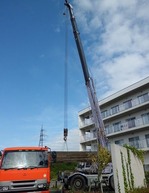 シートパイル移動中